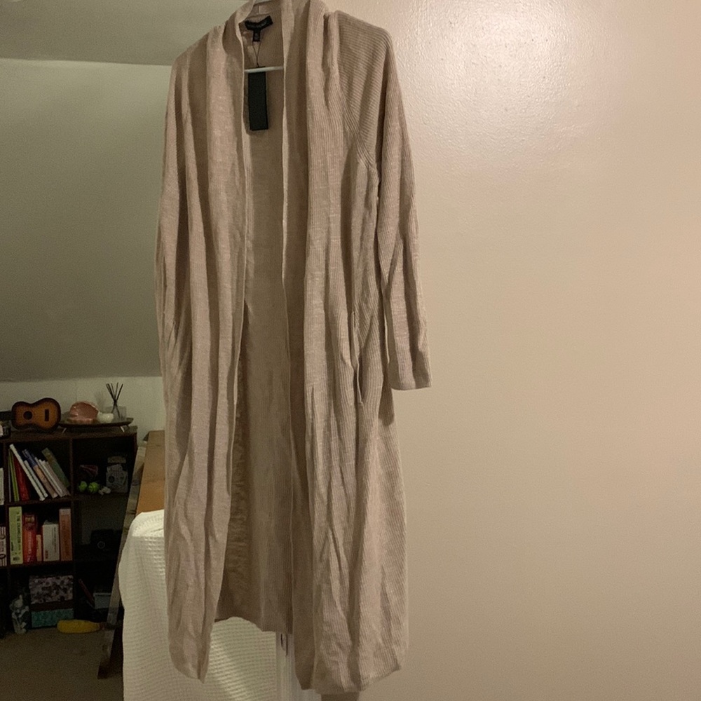 Tan cardigan